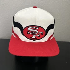 Vintage Apex One Proline SF 49ers Ribbon Wave Rare 90s NFL Snapback Hat Cap
