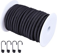 1/4 Marine Grade Elastic Cord Crafting Stretch String 40kg x 50ft with 4 Mor...