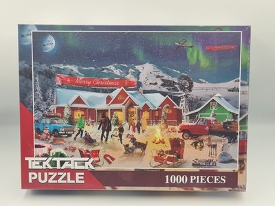Tektalk 1000 Teile Puzzle Frohe Weihnachten Winterdorf Jugendliche und Erwachsene