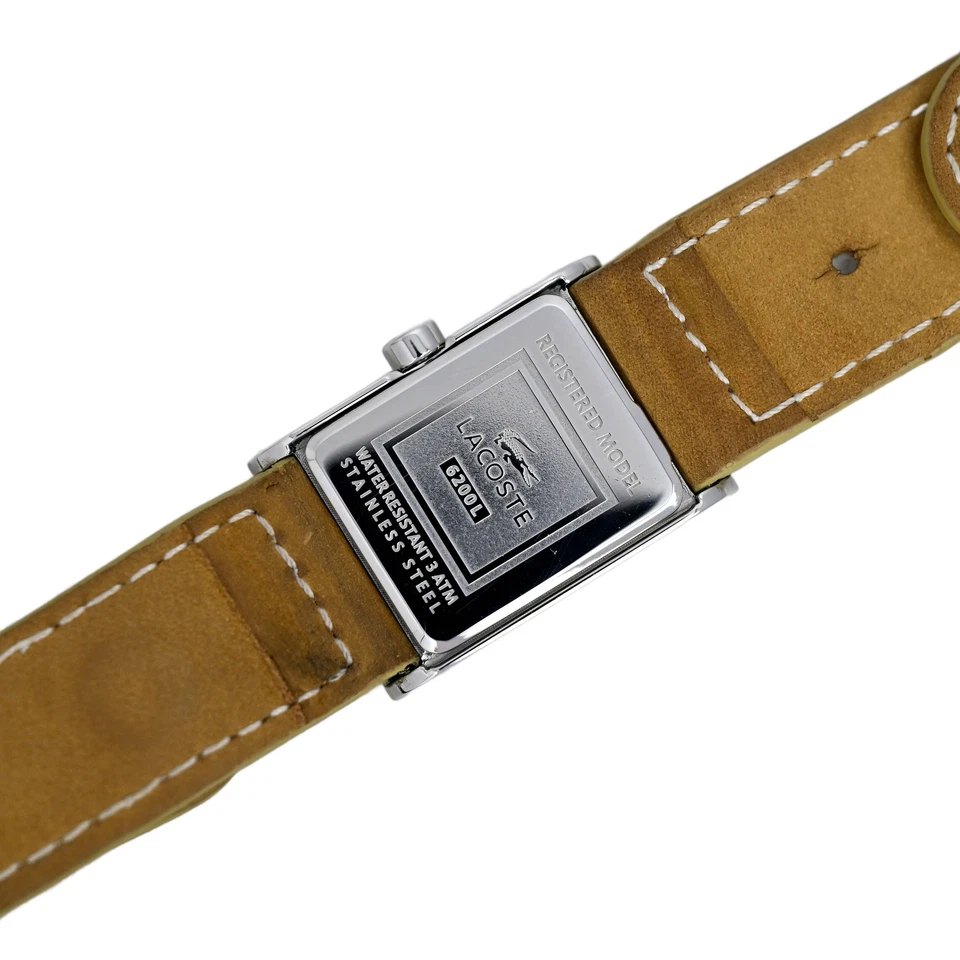 Lacoste Ladies Tank Club White Leather 30mm ref LAW6200L32 - Image 4 of 4