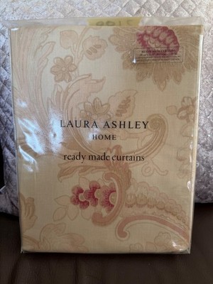 BRANDNEUE ORIGINAL LAURA ASHLEY BAROCKE HIMBEERE VORHÄNGE
