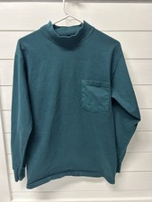 Wear Guard Pocket T's vintage Green long t shirt Made in USA Medium