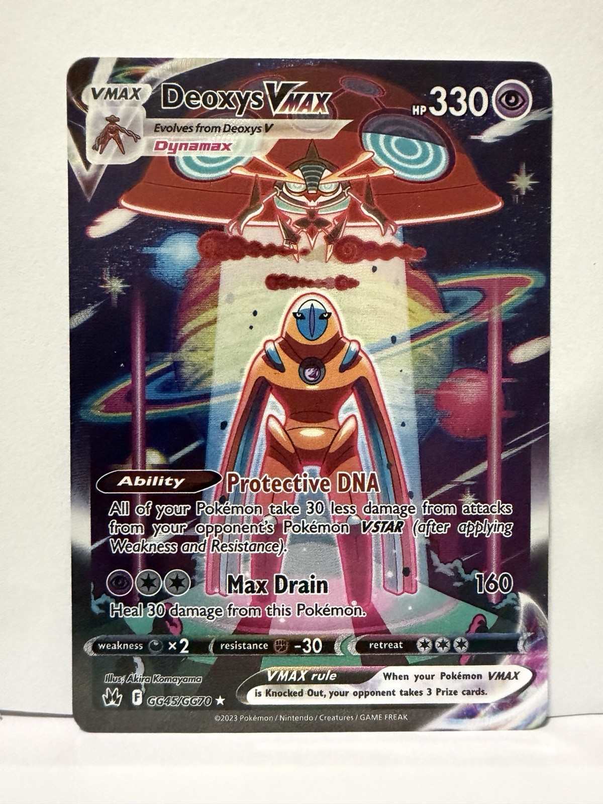 Deoxys VMAX GG45/GG70 Full Art Crown Zenith Galarian Gallery NM