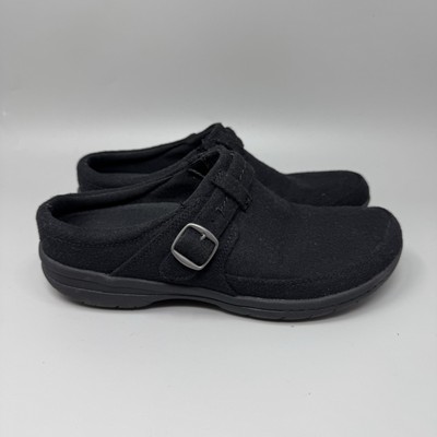 Merrell Encore Kassie Buckle Women s Sz 7.5 Black Wool Slip On Comfort Loafers