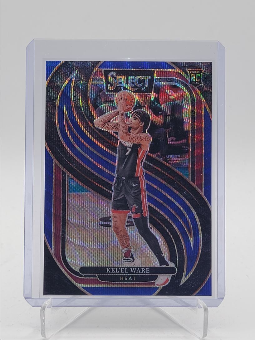 KEL'EL WARE 2024-25 SELECT PREMIER LEVEL ROOKIE BLUE WAVE HEAT RC /75 Q5692