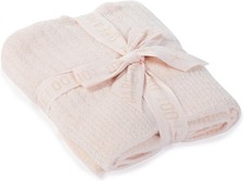 Barefoot Dreams Kids Unisex CozyChic Lite Ribbed Baby Blanket Pink