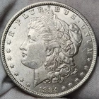 1884 P Morgan Silver Dollar, AU, 90% Silver US Coin, Morg-8443p3