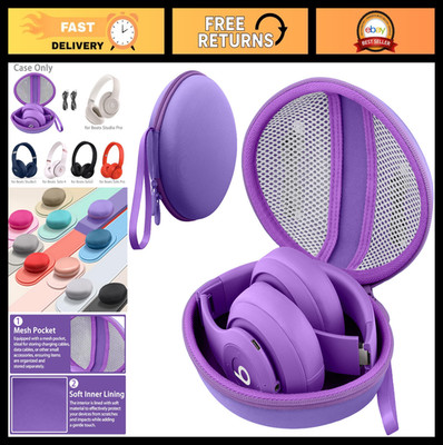 Hard Travel Case for Beats Studio Pro/Studio3/Solo4/Solo3 Headphones - Purple