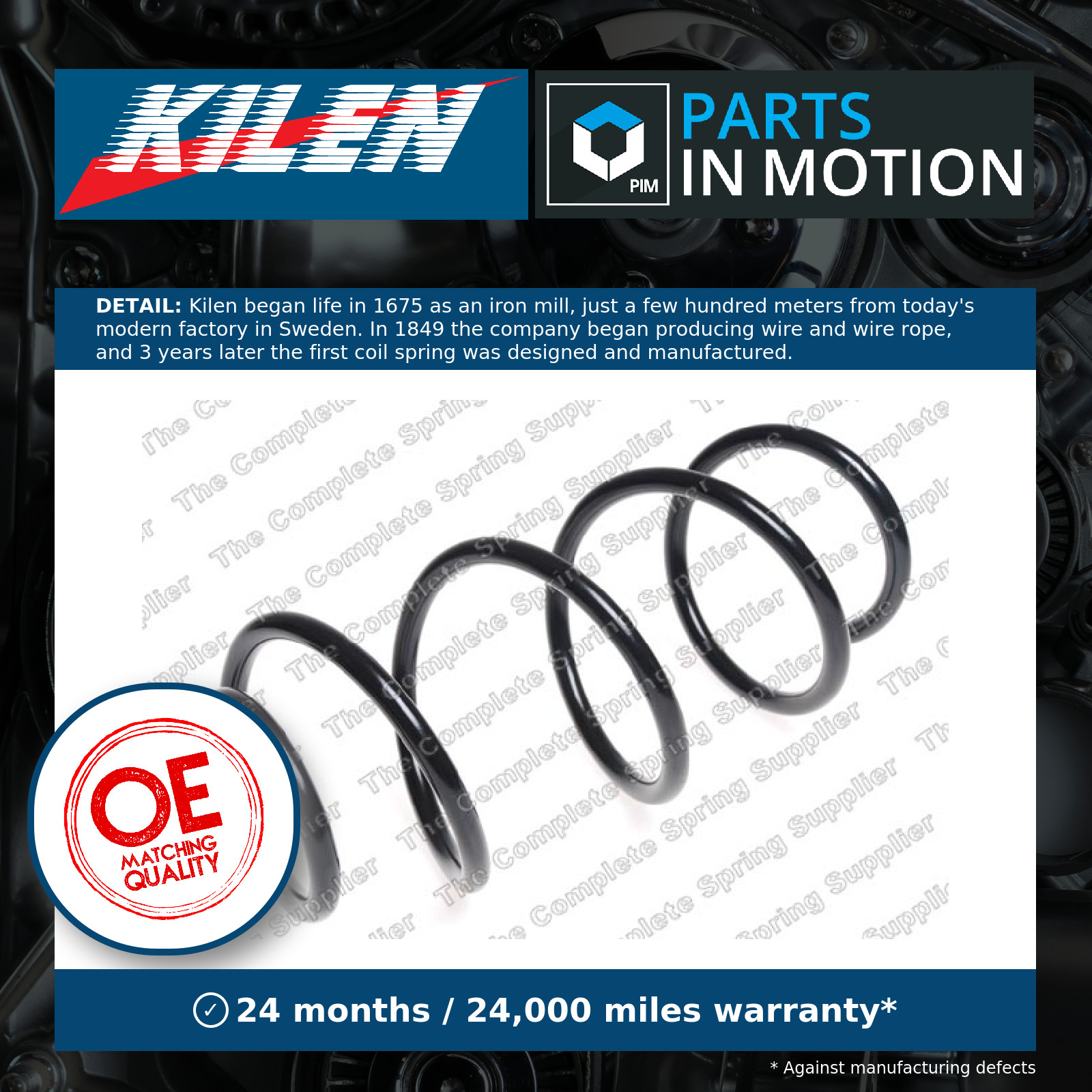 Kilen 14861 Front Coil Spring Fits Hyundai Kia Ix20 Venga 546301K000 - Image 5