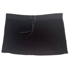 Y2K Vintage Juicy Couture Micro Mini Skirt Medium Quilted Black Velvet McBling
