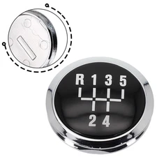 1pc 5 Speed Car Gear Knob Cover Cap Top Badge Fits For For Opel