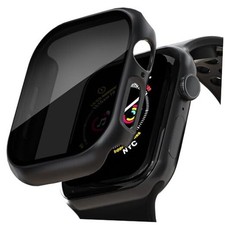 2 Pack Privacy Case for Apple Watch Screen 46mm-Series 11/10 Black/Black