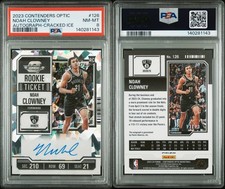 2023-24 Panini Contenders Optic Rookie Ticket Noah Clowney Cracked Ice /23 Auto