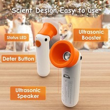 Ultrasonic Dog Repeller Anti Bark Device Stop Barking Training Tool, 30FT Range