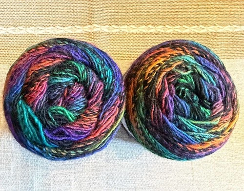 2 Big Twist NEBULA Super Nova Yarn Cakes Variegated Multicolor Acrylic Wool - product listing photo