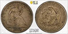 1890 PCGS F-12 Seated Liberty Half Dollar