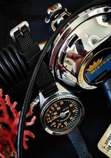  La Spirotechnique/ Technisub Profondimetro anni 70 nuovo!