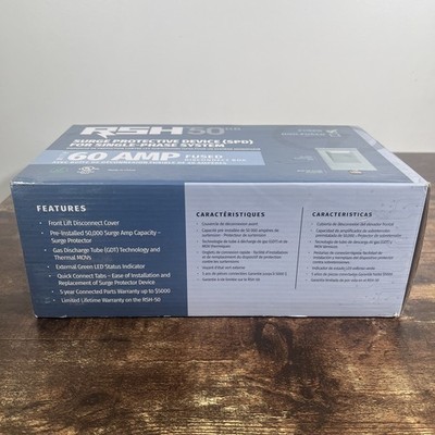 @11ocd49 Rectorseal 60A Fused A/C Disconnect RSH-50 Surge Protective Device