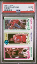 1980-81 Topps - Julius Erving, Junior Bridgeman, Ricky Sobers #49-1-146 (Sharp!)