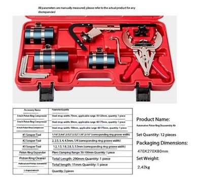 Car Piston Ring Removal and Installation Compressor Expansion Pliers Tool Set