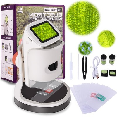 Microscope for Kids,1000x Handheld Microscope,2'' HD Screen, Portable Educatio...