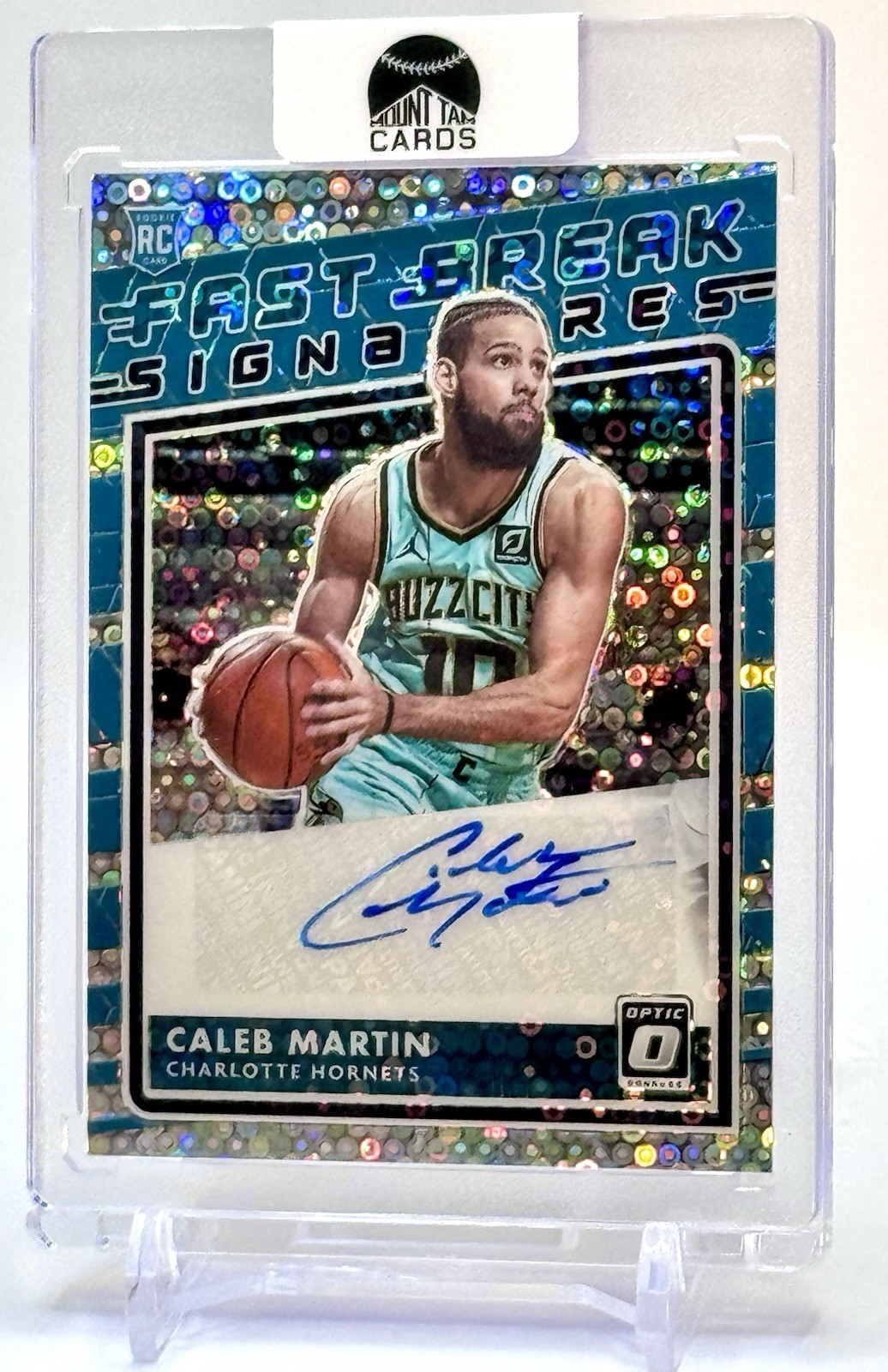 2020-21 Panini Donruss Optic Fast Break Signatures Caleb Martin #FB-CMT RC Auto