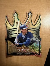 2026 Leaf Metal Baseball Ryne Sandberg  1/1- Die Cut Hit Kings - Gold - Cubs HOF
