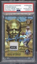 Warren Moon Oilers 2022 Panini Gold Standard Auto Patch 1 of 1 PSA 7 102725MLCD