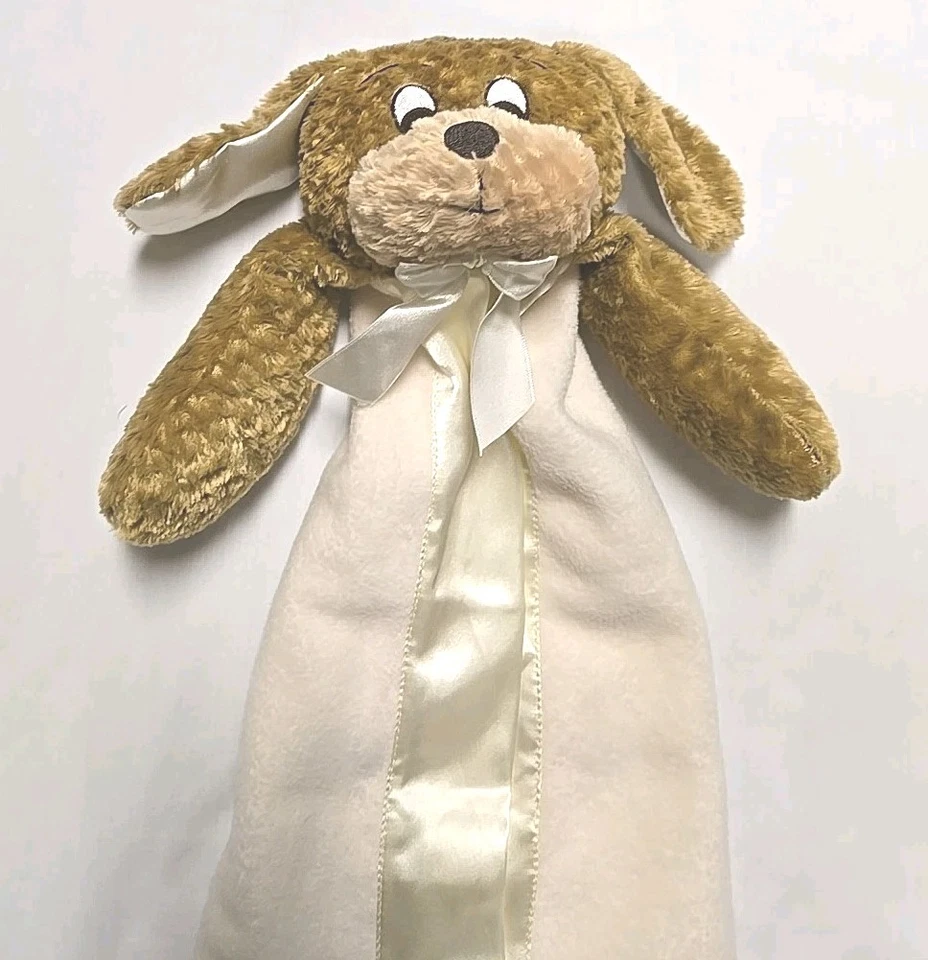 Cobertor Stephan Baby Puppy Lovey Cetim Pelúcia Lovie Cobertor de Segurança 23" - Imagem 2 de 4