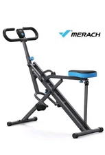 MERACH Squat Machine Adjustable Resistance Glutes Workout Foldable Easy Setup