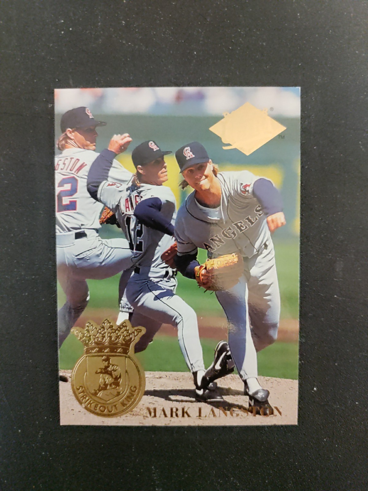 1994 Fleer Ultra Baseball Mark Langston Strikeout King #2 California Angels
