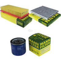 MANN-FILTER Inspektionspaket Filtersatz Passend FüR Fiat Panda 1.1 1.2