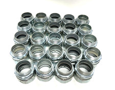 COMPRESSION CONDUIT COUPLING 1/2"TRADE SIZE RIGID 1.24" OAL 1.52" OAW LOT OF 24
