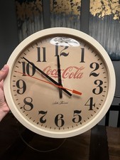Coca-Cola Electric Wall Clock Seth Thomas 1950s Vintage Coke Original TESTED