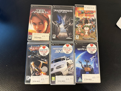 PSP Spiele Konvolut Need for Speed Carbon/Shift, Worms, Walle