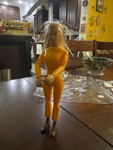 Vintage Marx Safari Kim Girl Figure 7.5” Articulated Made USA 1960s