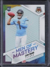 2025 Panini Mosaic Cam Ward #17 Men of Mastery Rookie Silver Prizm Titans