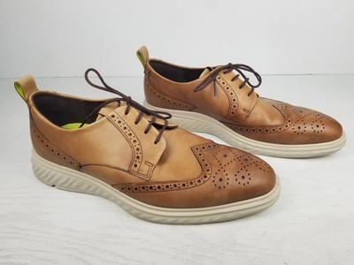 ECCO St.1 Hybrid Lite Brogue Wingtip Oxford Men's 45 US 11 Comfort Dress Shoes