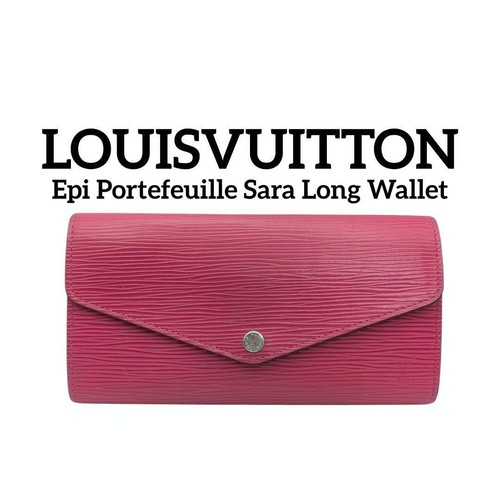 Louis Vuitton Epi Portefeuille Sarah M41958 Women's Long Wallet Pink