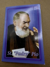 Collar medalla y tarjeta de cobre San "Padre" Pío - franciscanos capuchinos NY
