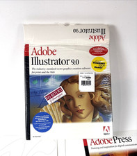 Adobe Illustrator 9.0 Windows 2000 Ready Version w/Disk, Serial Number, Manual