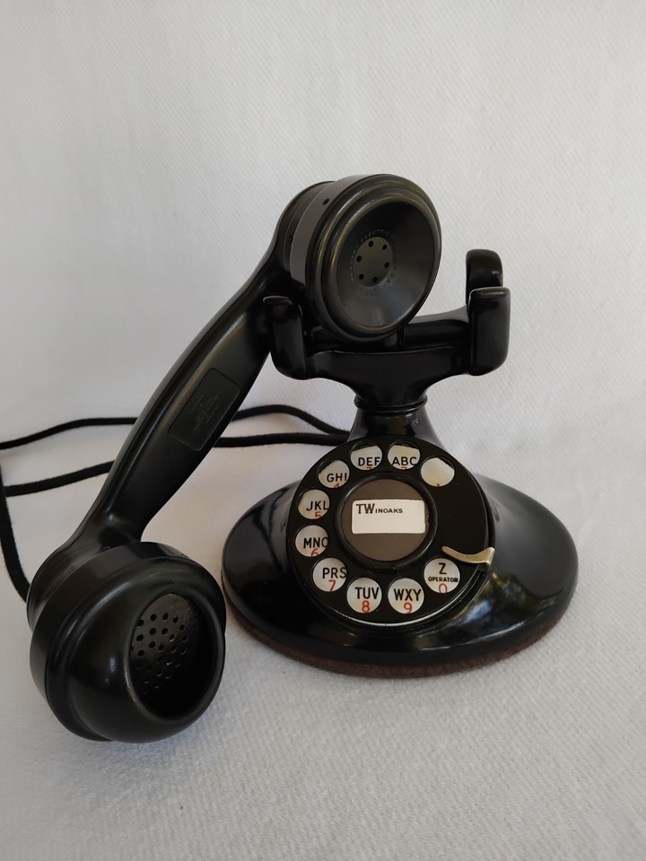 Antique Western Electric 202 oval base telephone E1 handset, works | eBay