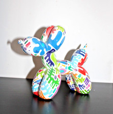 décoration maison chien ballon abstrait graffiti grand modèle   22 x 18 x 8.5cms