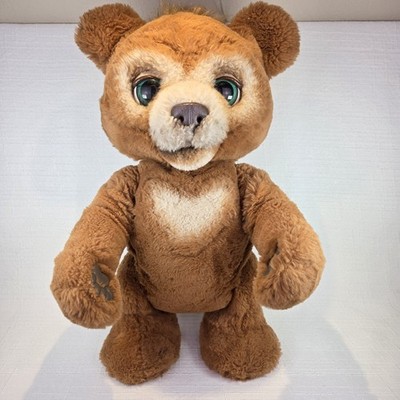 FurReal Cubby The Curious Bear Interactive Talking Plush Toy Works!!  See Video