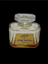 Botella de cristal vacía perfume Joy de Jean Patou vintage hecha en Francia