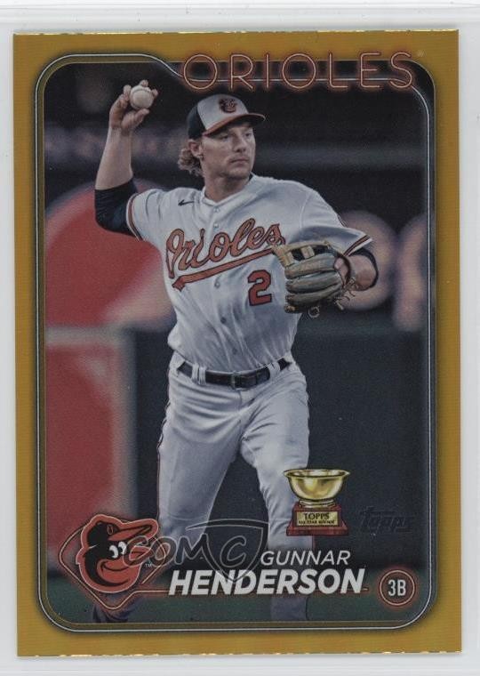 2024 Topps Series 2 Gold Foil Gunnar Henderson #450 qo3