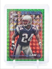 TY LAW 2024 TOPPS CHROME GREEN GEOMETRIC REFRACTOR NEW ENGLAND /99 Q5454