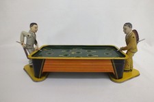 Mesa de billar de hojalata de acero Ranger de colección juguete de cuerda sin proyecto de bolas