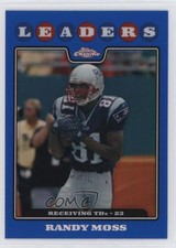 2008 Topps Chrome Blue Refractor Randy Moss #TC130 HOF 00br