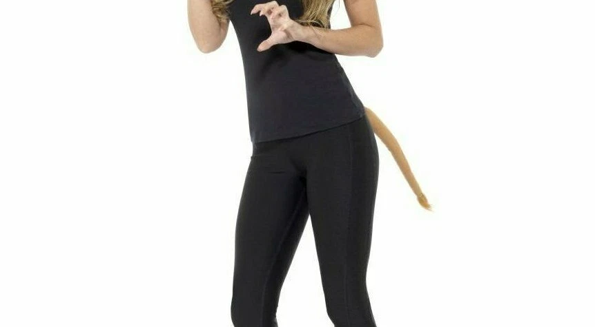 Лев костюм набор меховая грива обруч для волос уши хвост унисекс взрослых детей мальчиков девочек - Изображение 2 из 4